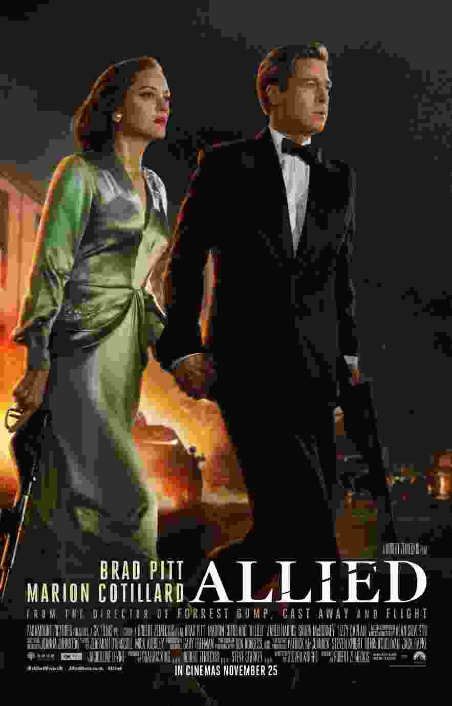 Allied (2016) vj mark Brad Pitt